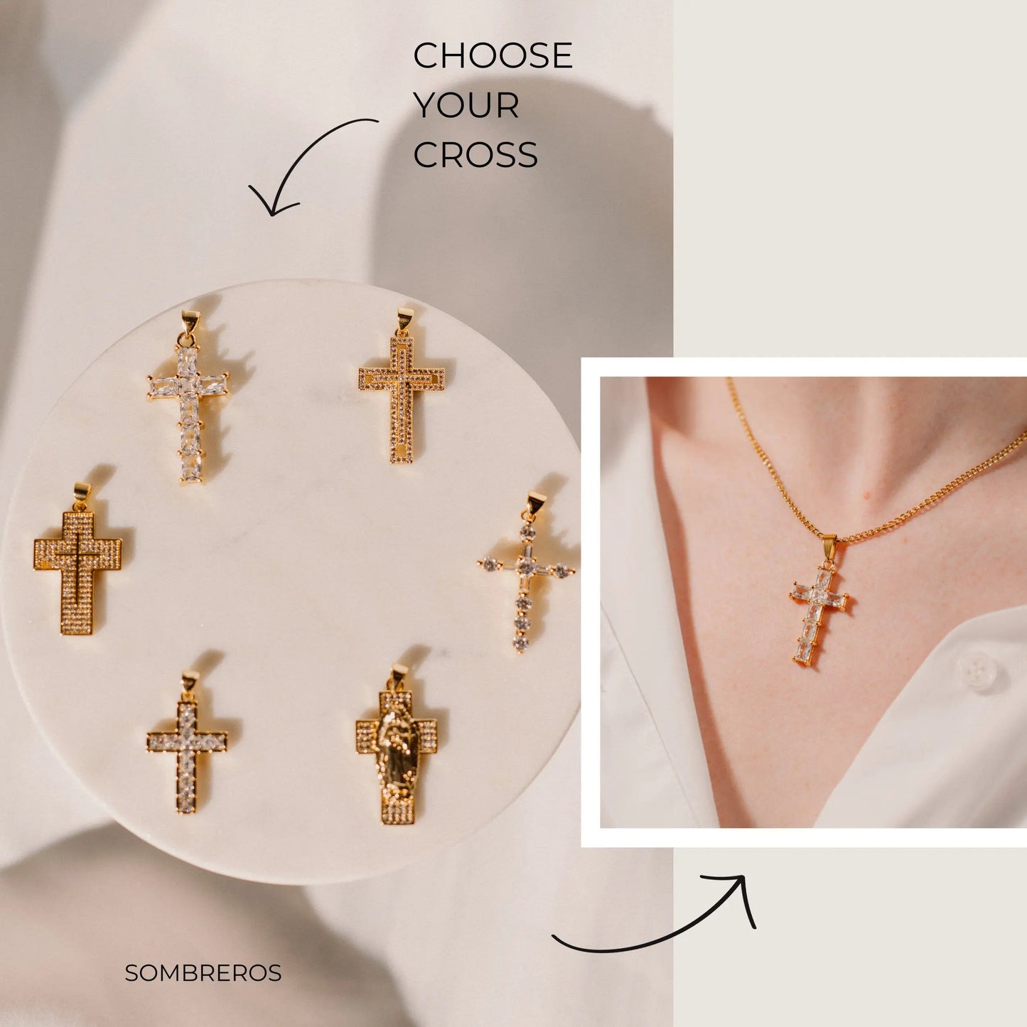 Cross Necklace | Customizable Necklace | Unisex Gift