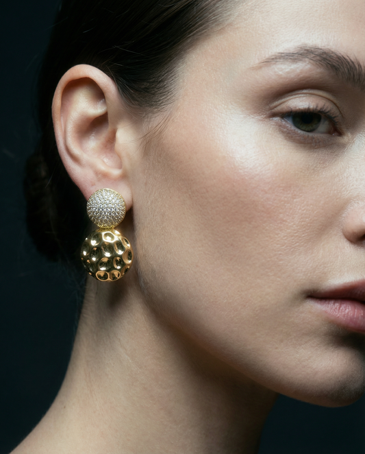 Textured Drop Earrings