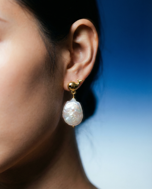 Baroque Pearl Drop Earrings