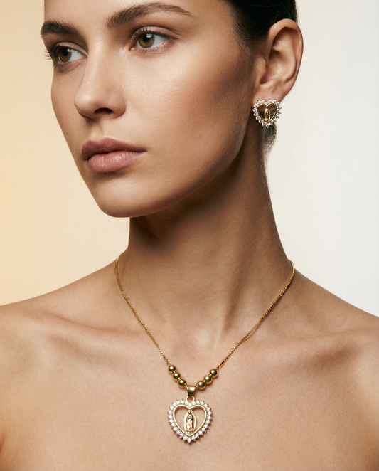 Sacred Heart Gold-Plated Set