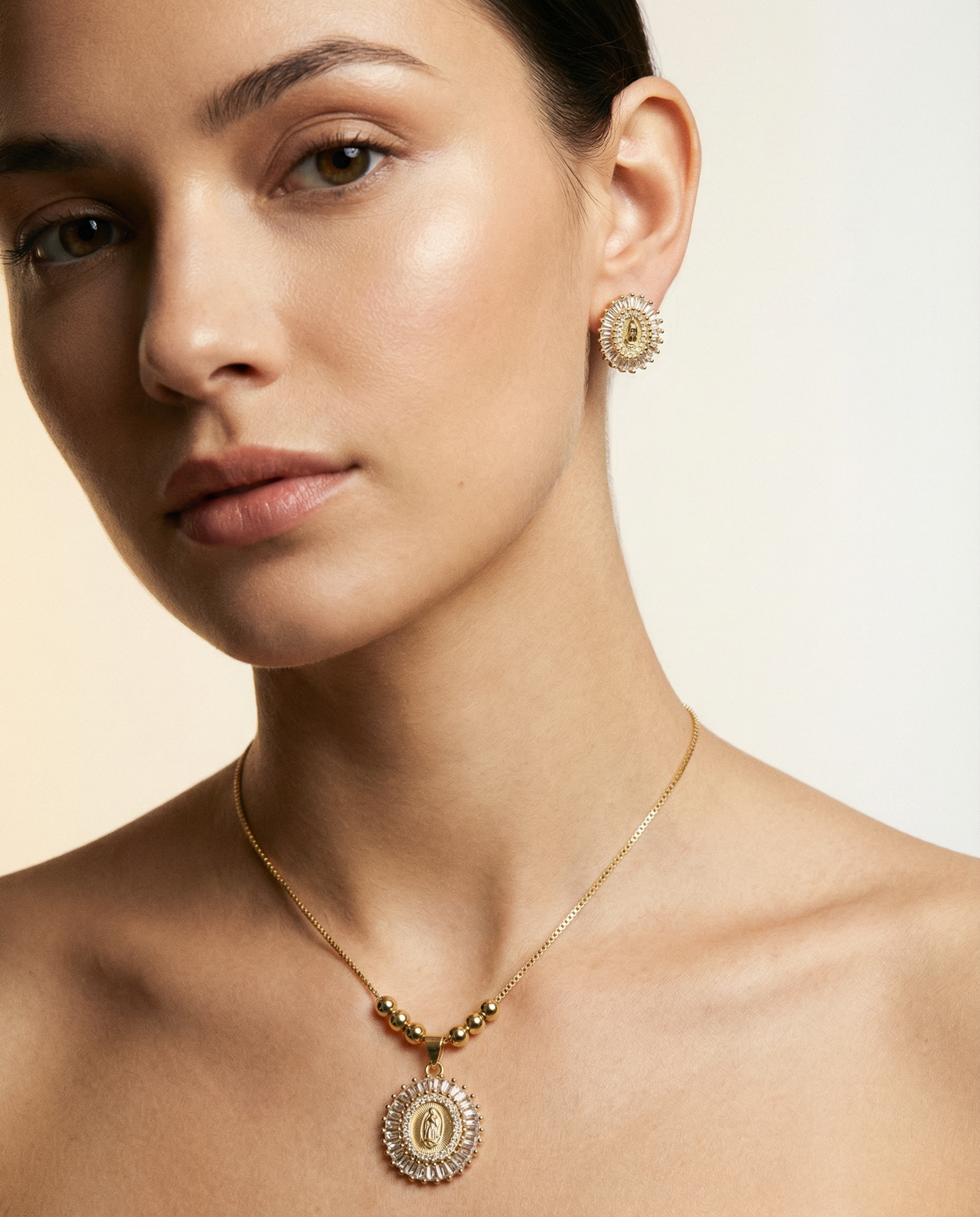 Radiant Virgin Jewelry Set